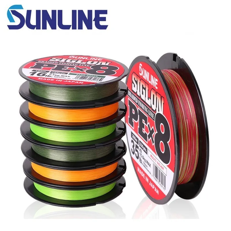 100% оригинальная брендовая плетеная леска Sunline Siglon Pe X8 5 50 фунтов 150 м 200 разные