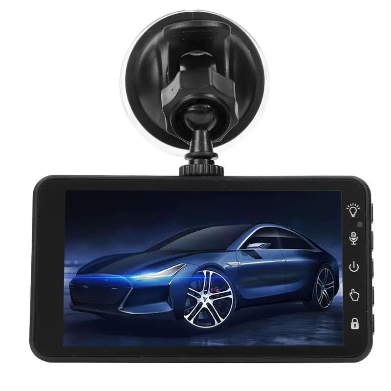 

VODOOL 4 Inch Touch Screen Dual Lens Car Dash Cam Parking Monitor 1080P Night Vision Car DVR Camera Video Recorder IPS