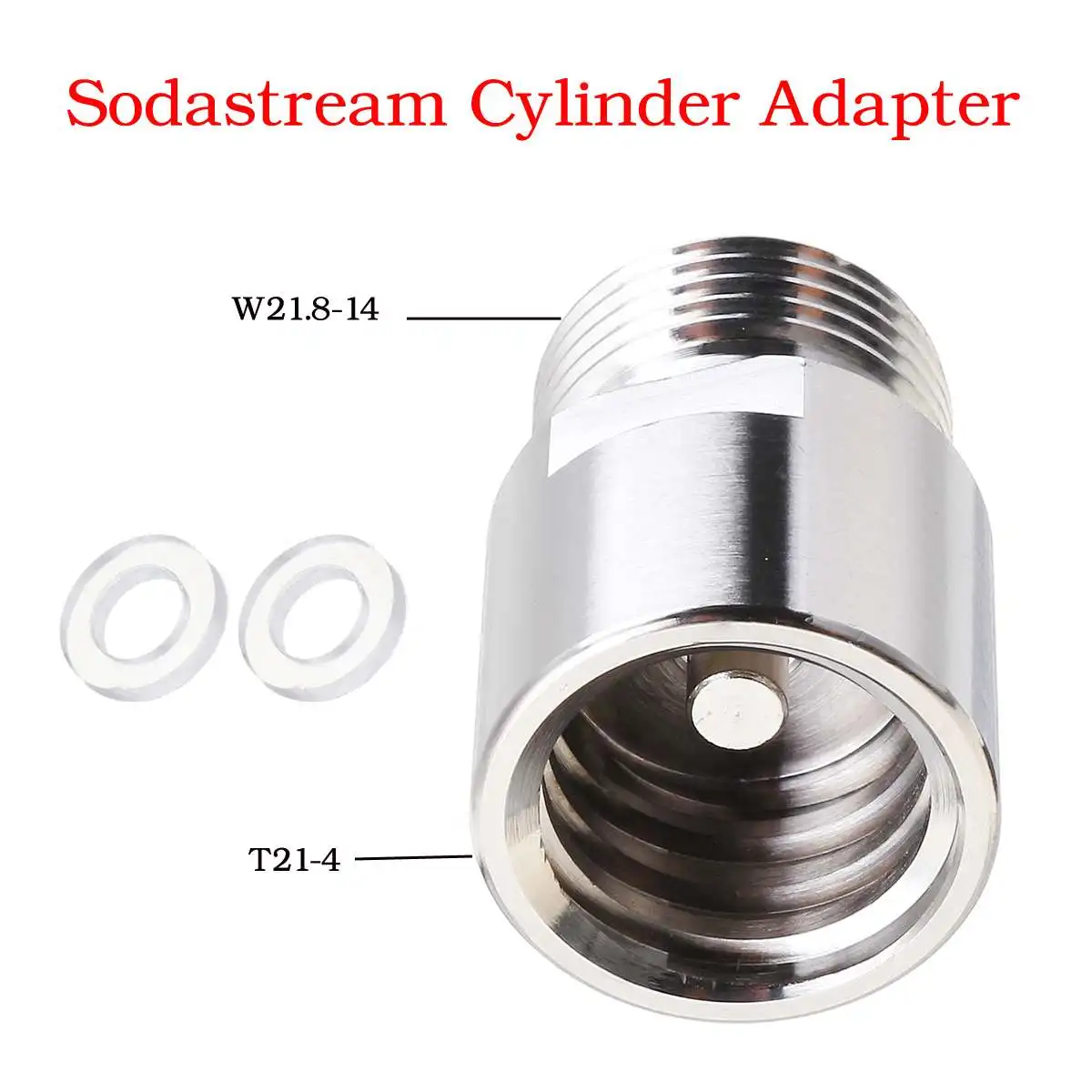 

Aquarium CO2 Regulator Cylinder Adapter Converter For Aquarium Fish Tank Tool CO2 Control T21-4 to W21.8-14