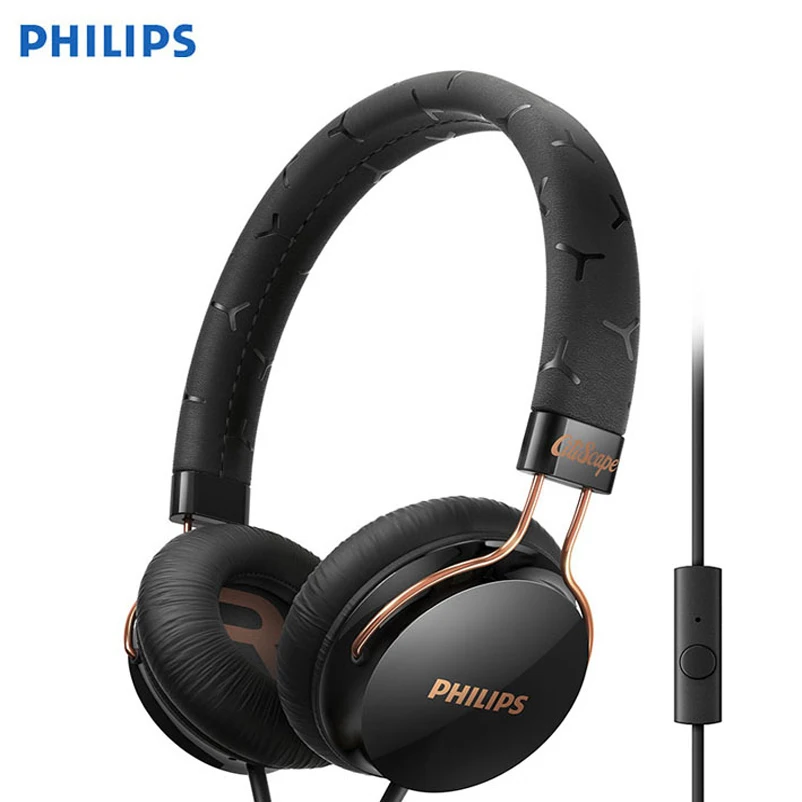 Оригинальные Складные Наушники Philips Shl5505 с микрофоном, Функция шумоподавления для huawei xiaomi, компьютерные игровые наушники