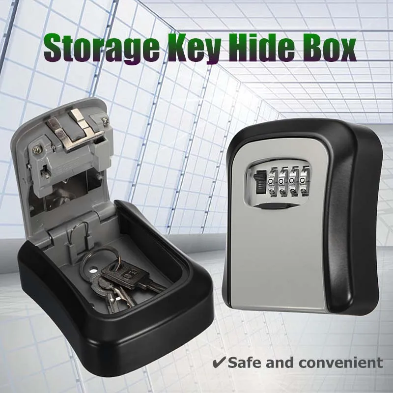 Safurance Durable Hide Key Box Home Safe Security Storage Kit Combination Lock Lockout Holder