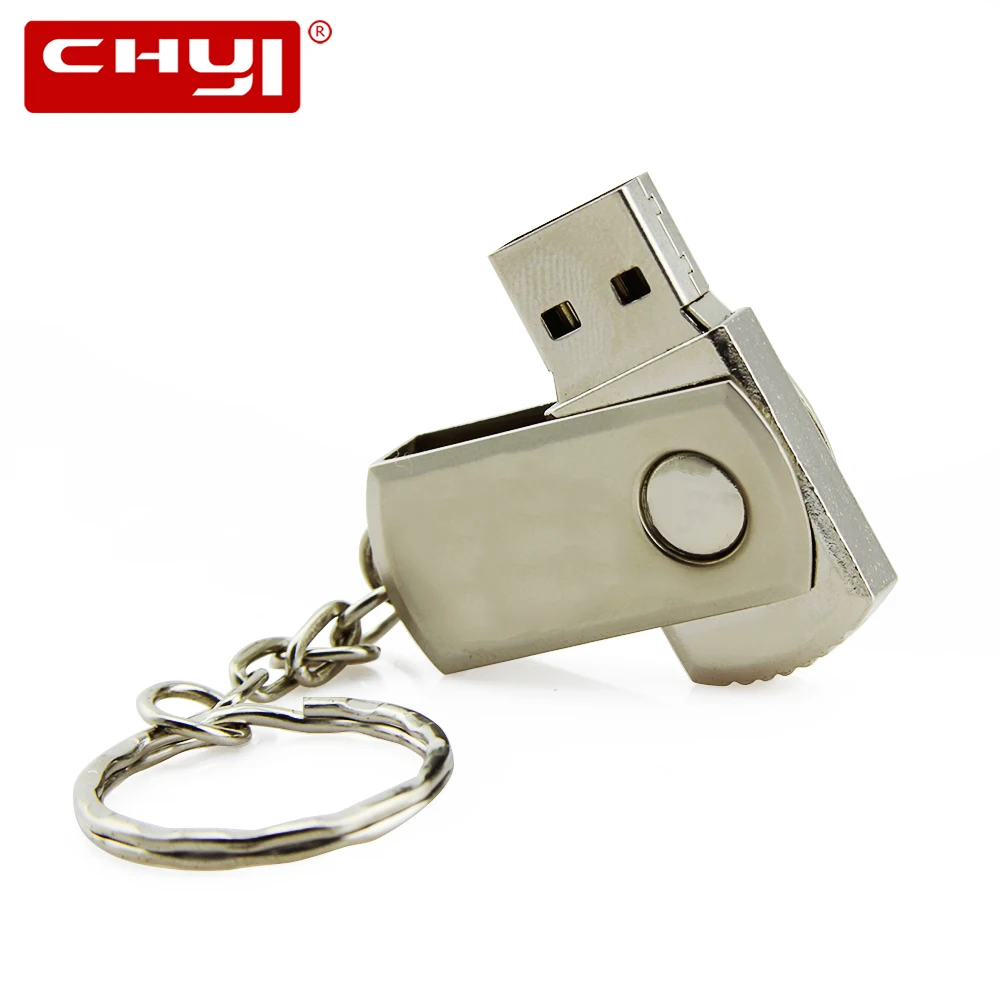 CHYI USB 2,0 Флешка металлическая подвеска интерфейсом USB 4 ГБ/8 ГБ/16 ГБ/32 ГБ/64 ГБ Memory Stick Портативный мини накопитель и диск для подарка