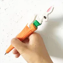 Креативная резьба по дереву Радда белый кролик Моделирование Шариковая ручка деревянные животные шариковая ручка Горячие торты ручная деревянная ручка