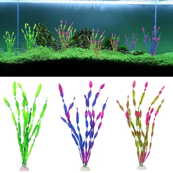 

10pcs/set 30cm Artificial Aquatic Plastic Plant Aquarium Landscape Aquarium Decor Grass