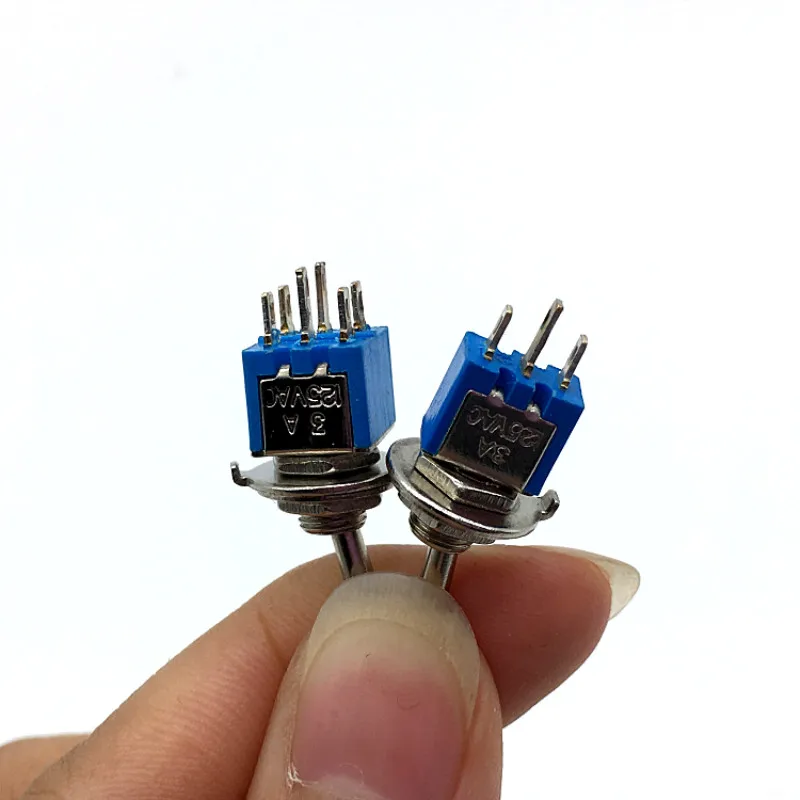 5 шт. 125 В/3 А SPDT 3 контактный DPDT 6Pin вкл./ВКЛ. 2 позиционный мини тумблер