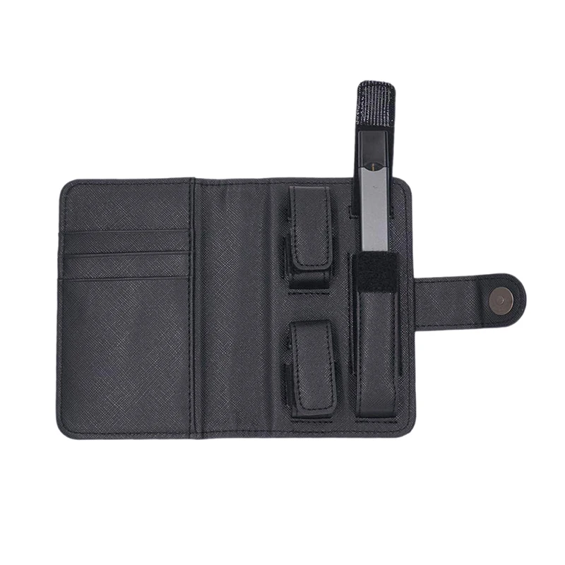 

Leather Bag Pocket Pouch Protective Cover For Juul Wallet Card Holder Storage Bags Carrying Case E-Accessories