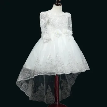 

Autumn And Winter Children's Garment Lace Long Sleeve Princess Embroidered Thick And Disorderly Kids Dresses For Girls