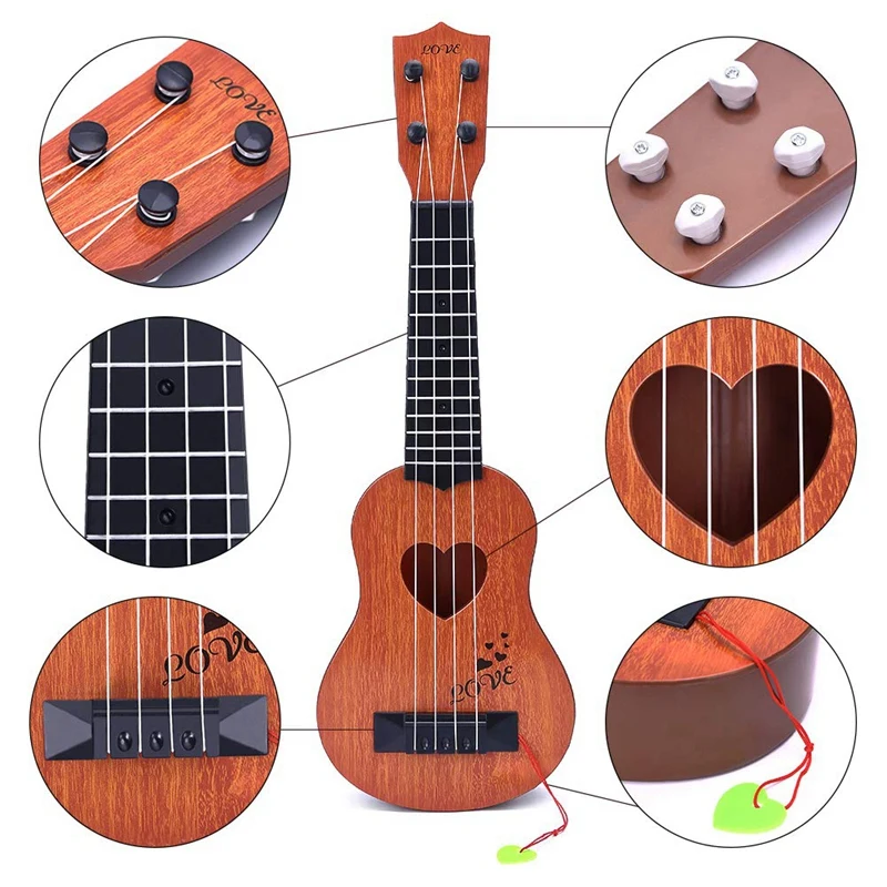 Early Childhood Education Guitar Toy Classical Ukulele Instrument Simulation Small Kindergarten Four |Игрушечные музыкальные