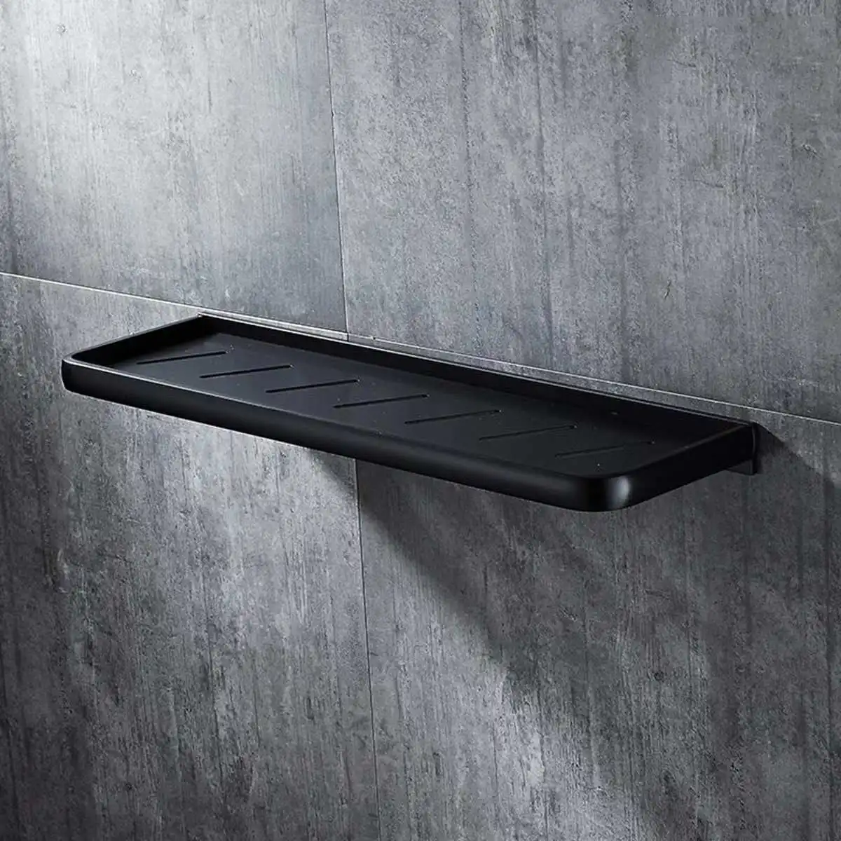 

50*15cm Black Space aluminum Black Bathroom Shelves Kitchen Wall Shelf Shower Storage Kitchen Wall Shelf Bathroom Accessories