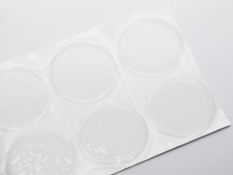 58 мм круглые наклейки из чистого эпоксида выпуклые Стикеры для компактного зеркального лица