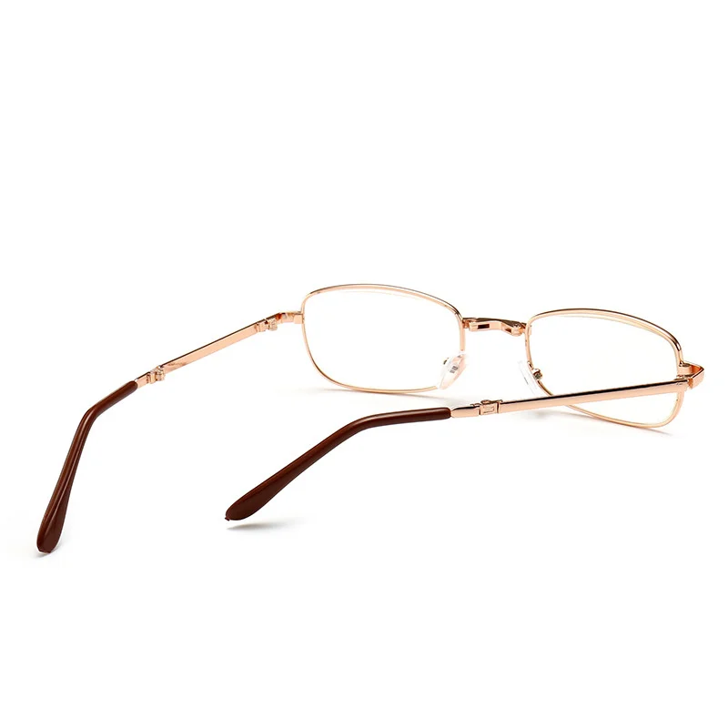 Oulylan женские и мужские металлические складные очки для чтения с Чехол+ 1,00+ 1,50+ 2,00+ 2,50+ 3,00+ 3,50+ 4,00