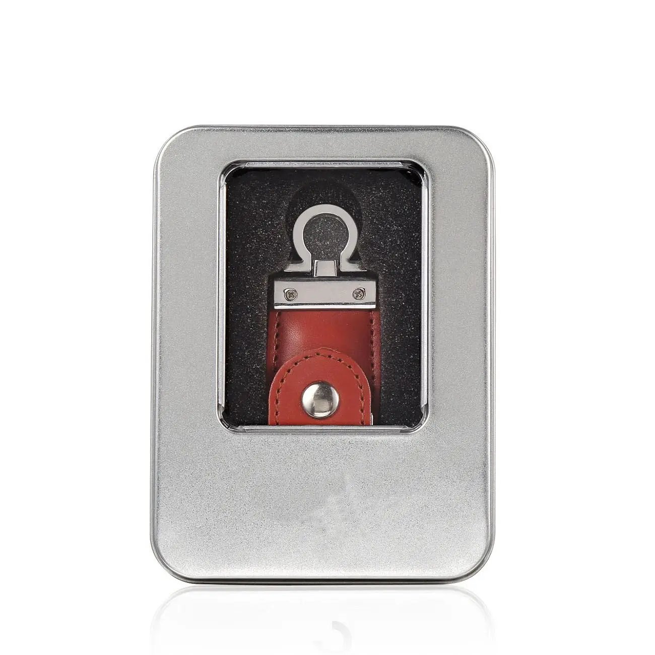 Коричневый USB2.0 деловые кожаные Флешка memory stick U диск кожаный чехол Компьютерные