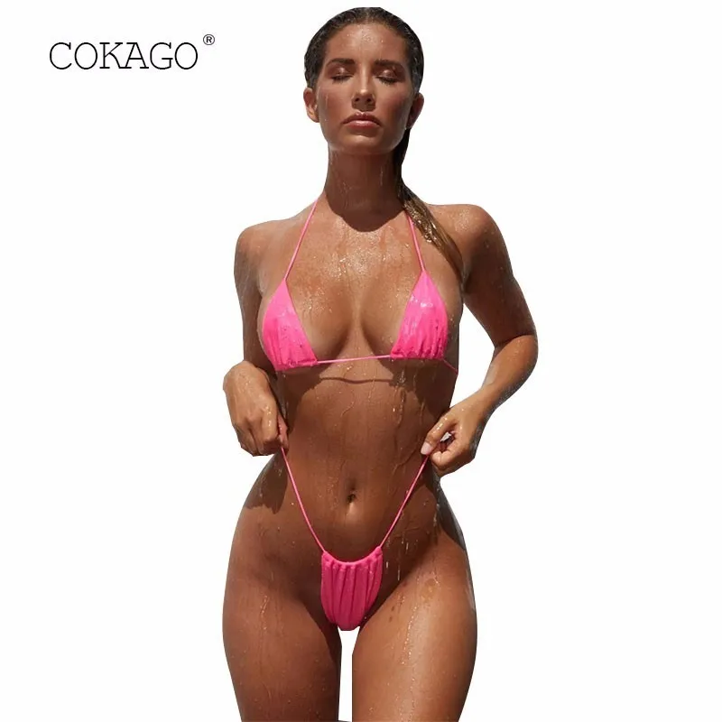 COKAGO микро сексуальный бикини с низкой талией 2019 женский