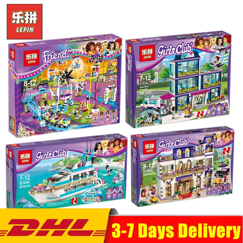 

Lepin 01008 01039 01044 01045 Friend Girls Model Building Blocks Bricks Educational Toys Clone Legoings 41130 41318 41015 41101