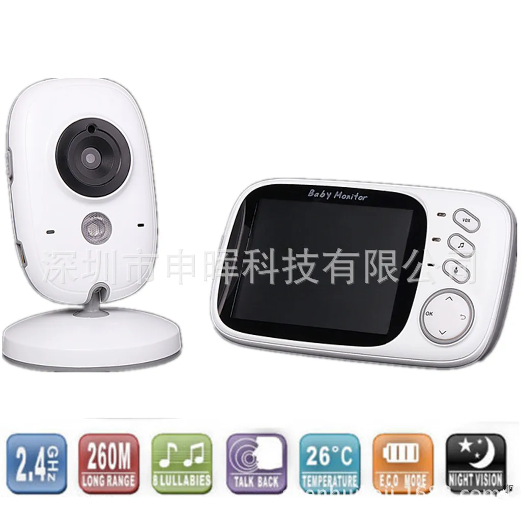 

VB603 24G Wireless Baby Monitor kan hu qi Baby Monitor Two-Way Intercom Foreign Trade Explosion Models