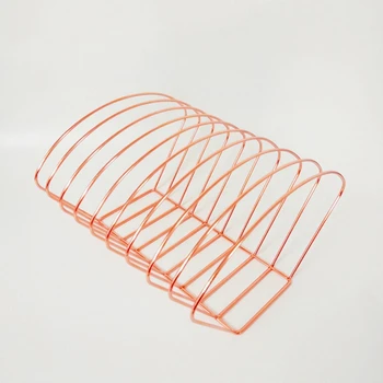 

Nordic simple golden newspaper rack magazine rack magazine rack living room study desktop storage accessories