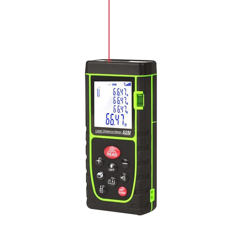 Laser Distance Meter 40m/60m/80m/100m Rangefinder Range ruler Diastimeter Tool Handheld Measure Area Volume Telemetre
