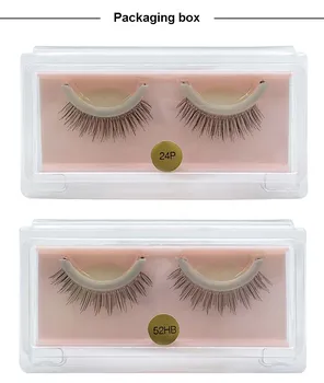 

Reusable Fake lashes handmade synthetic hair false eyelashes makeup with glue tape 4 styles available 30pairs/lot DHL Free