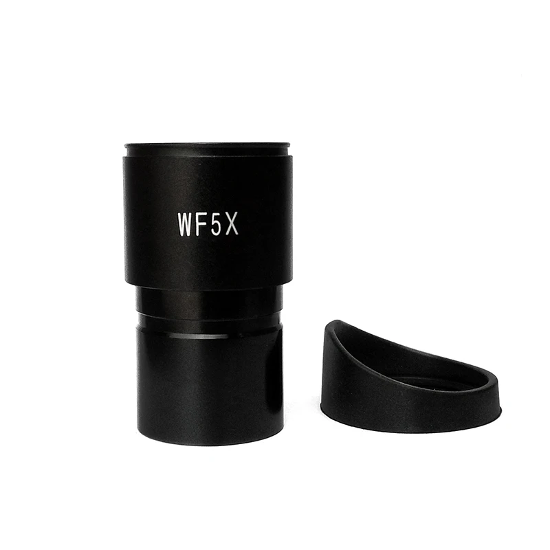 Wide Field WF5X Eyepiece for Stereo Microscope with Rubber Eye Cups Mounting Size 30mm or 30.5mm Field of View 20mm Optical Lens