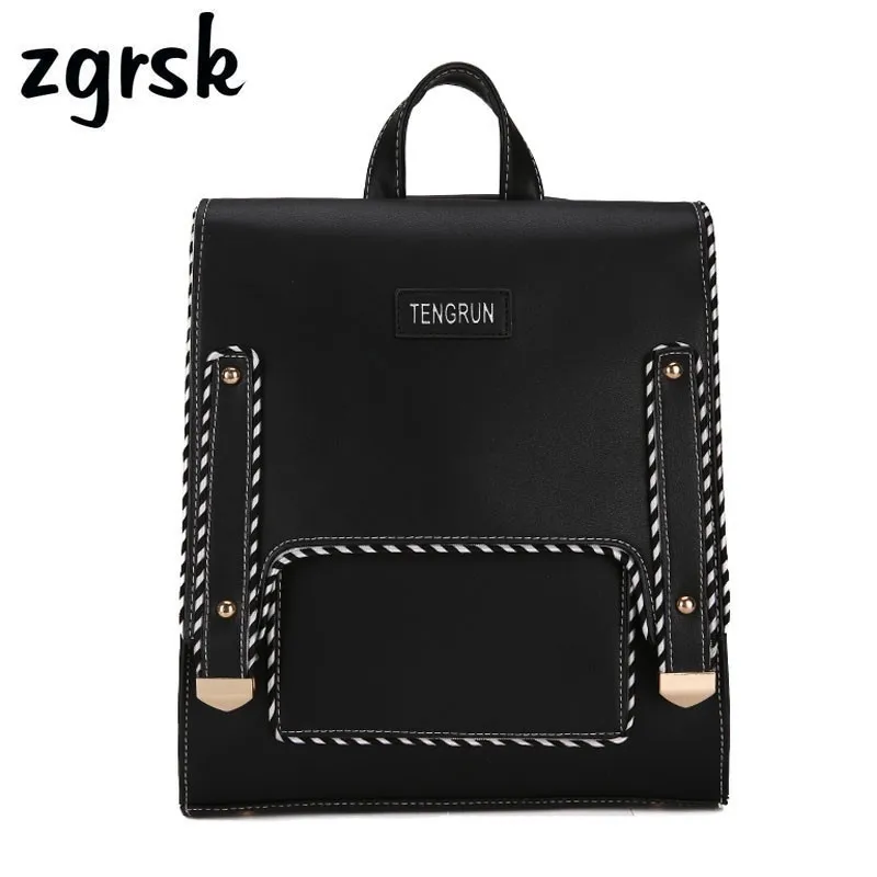 

Fashion Women Backpack High Quality Pu Leather Backpacks Teenage Girls Female School Backpack Shoulder Bag Mochila Sac A Dos