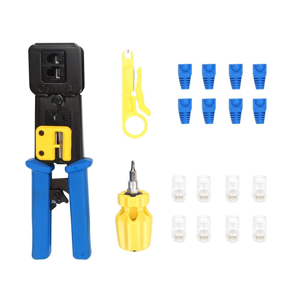 

Network Clamp Phone Crystal Head Pressure Clamp Wire Installation Tool Kit