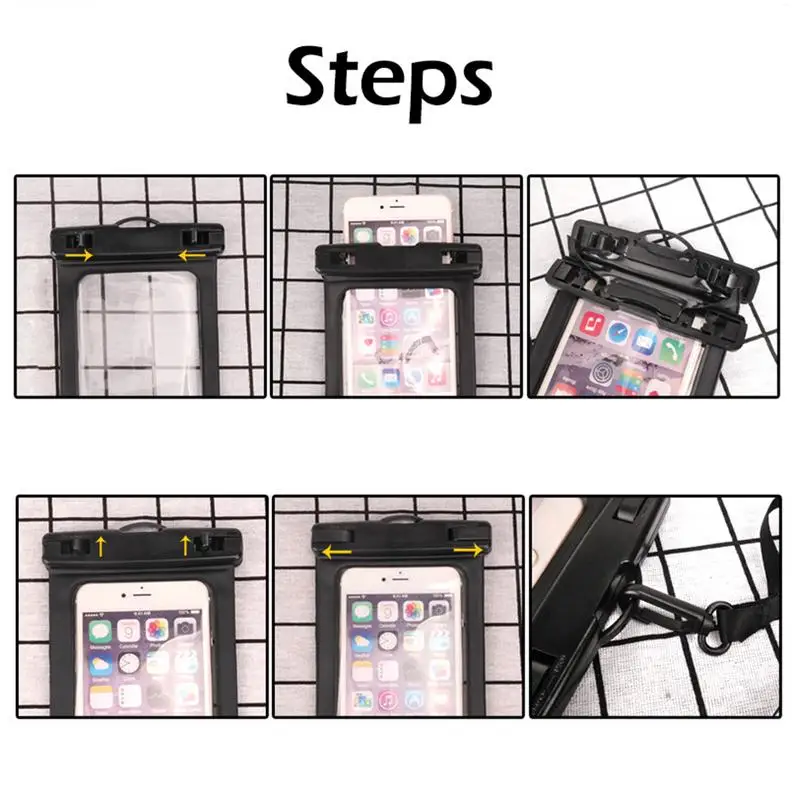 Водонепроницаемая сумка сумки для плавания подводный чехол телефона Iphone 6 6s 7