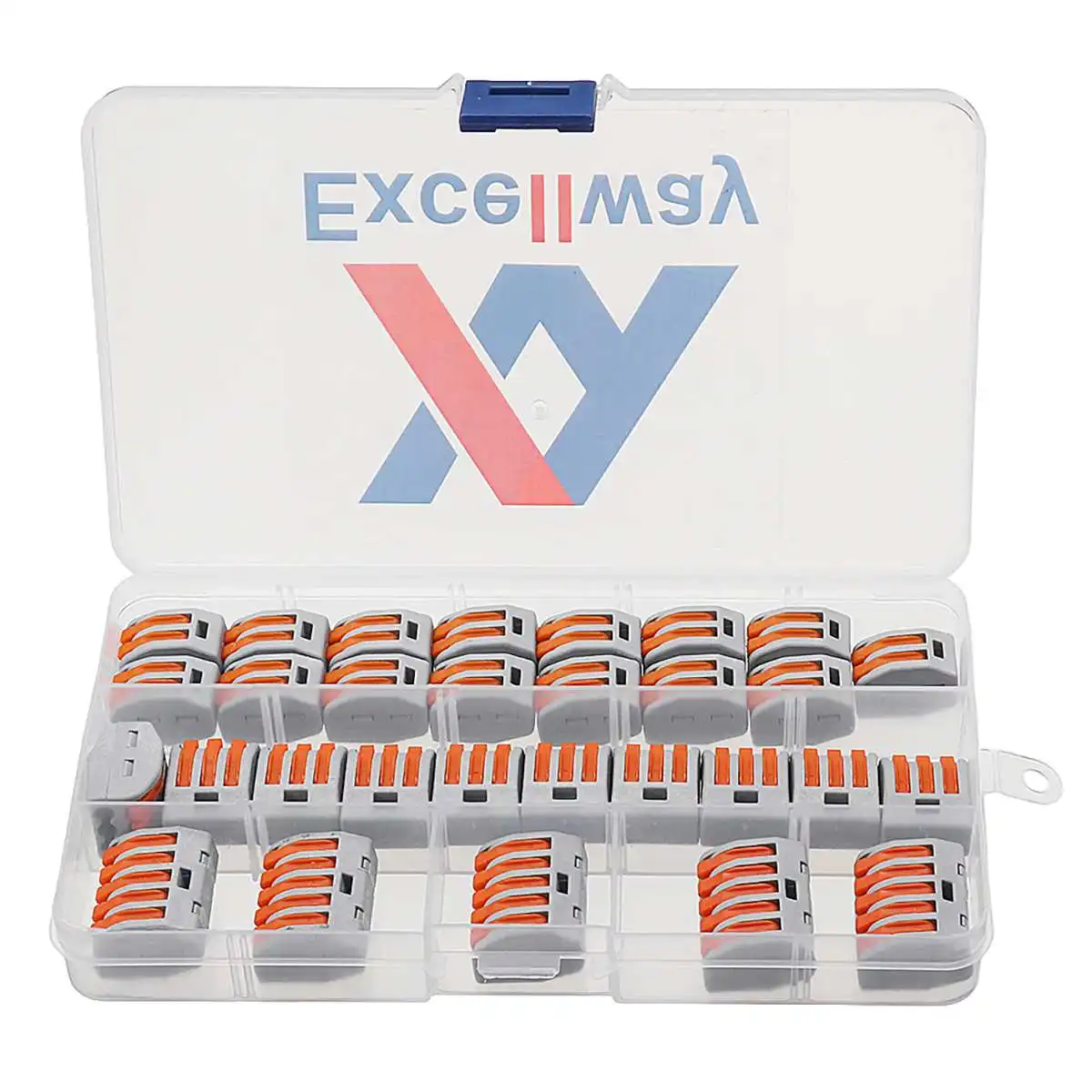

30Pcs 2/3/5 Holes Spring Conductor Terminal Block Electric Cable Wire Connector New