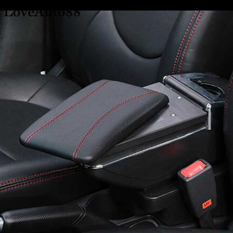 

For Hyundai solaris 2 Verna accent Centre Console Storage Box Armrest Arm Rest Rotatable car interior accessories 2017 2018 2019