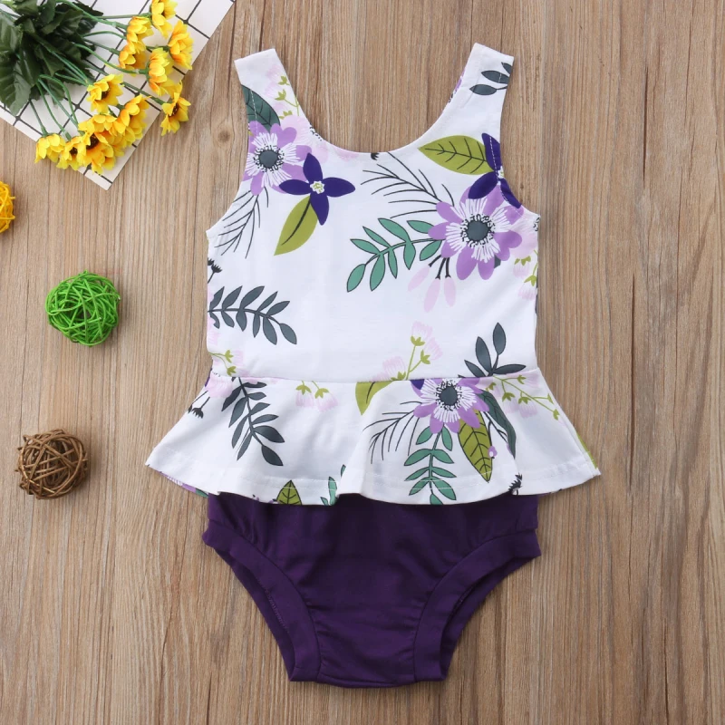 Pudcoco New Brand 2Pcs Newborn Baby Girl Floral Sleeveless Top+Shorts Set Outfit Clothes