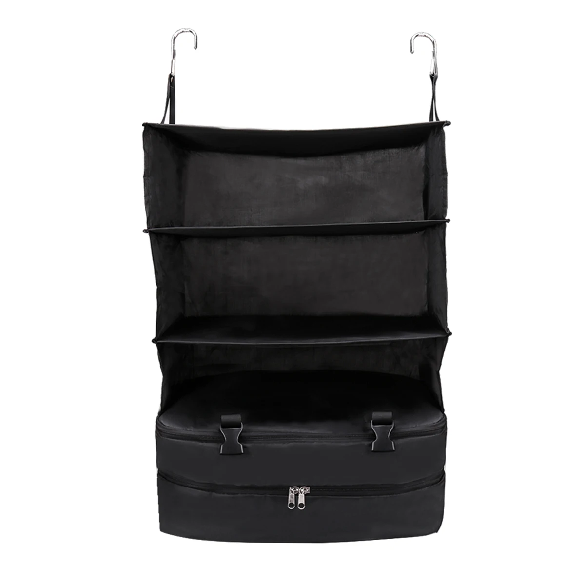 

New 3 layer Bag multi-function folding Mezza nine zipper storage bag