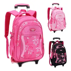 Felicity Дети школьные рюкзаки для девочек тележка рюкзак с колесами Дети школьный рюкзак студент сумки Mochila Infantil Bolsas Mochilas
