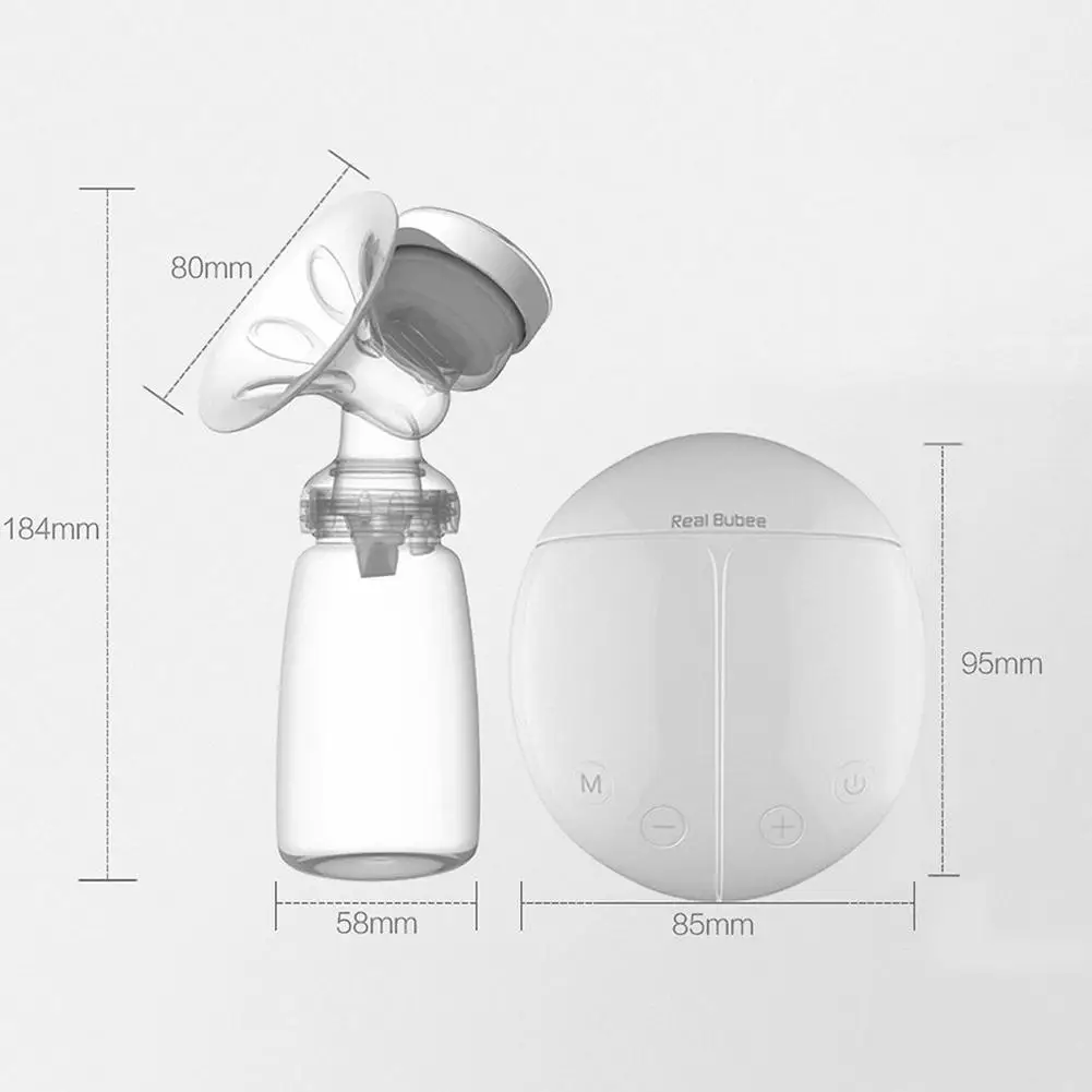 Kidlove Double Side Electric Breast Pump Automatic Massage for Postpartum Feeding USB Electric Breast Pump with baby milk bottle