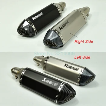 

Left/Right Universal Motorcycle Modified Exhaust Pipe For CB300R GSX250R Ninja250 R3 Tmax530 Scooter Dirt Bike KTM 51mm Slip-on