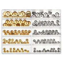 150 шт, запасные части для часов, 3-7,5 мм, золотой и серебряный купол, плоская головка, набор инструментов для ремонта часов, для часовщика