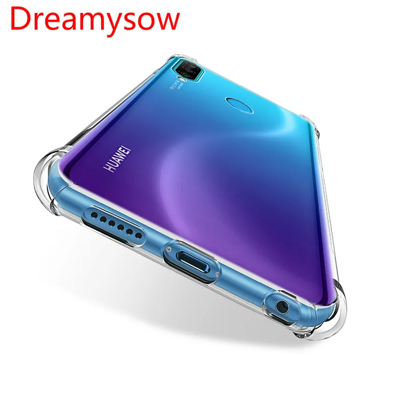 

Shockproof Clear Soft Silicone Armor Case For Huawei Honor 10i 10 Lite 8A 8S 9 Note10 Back Cover For P30 P20 Y6 Y7Pro 2019