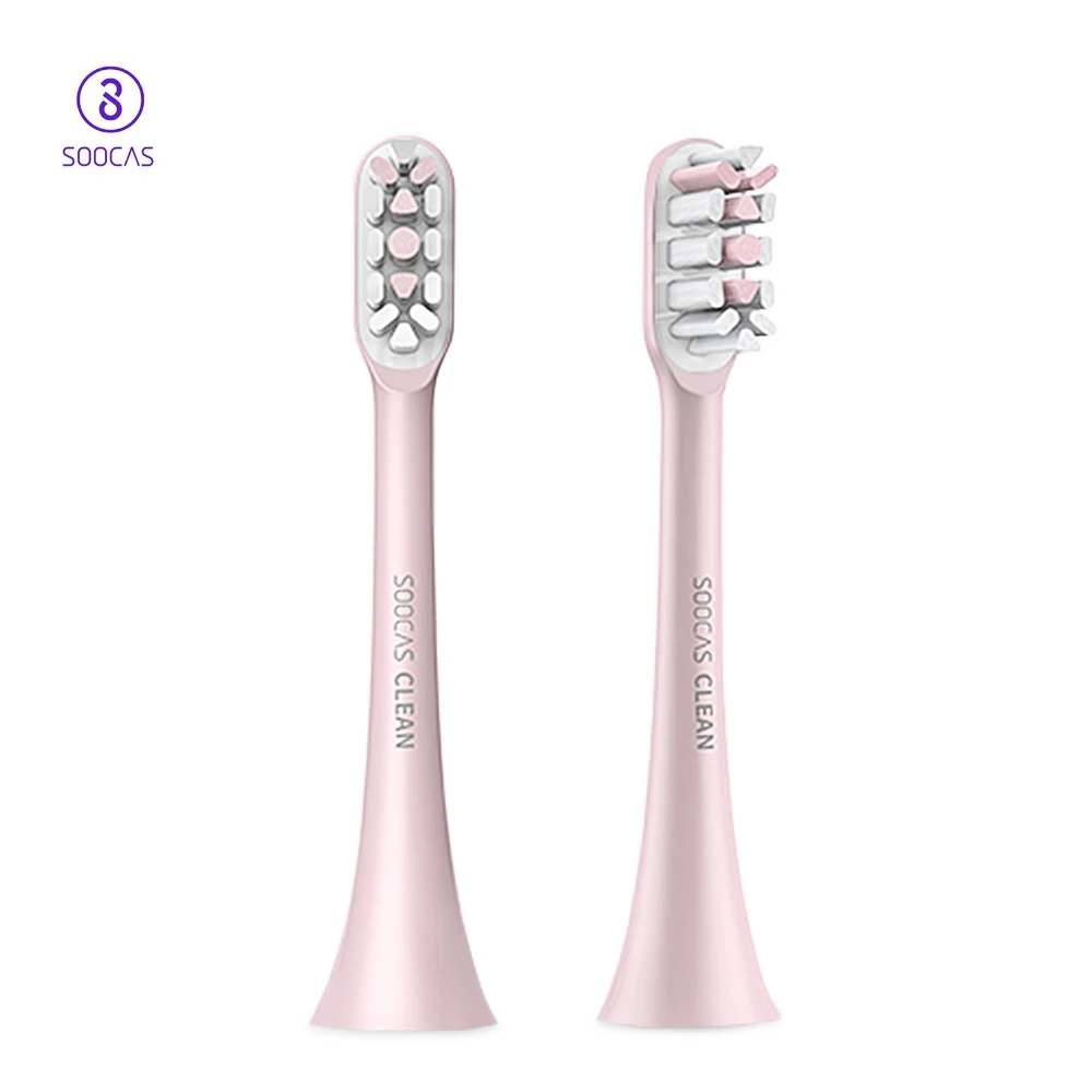 Soocas x3 2PCS Soocare Replacement Electric Toothbrush Head For SOOCAS Xiaomi Mi SOOCARE X3 Brush Head Replacement Pink