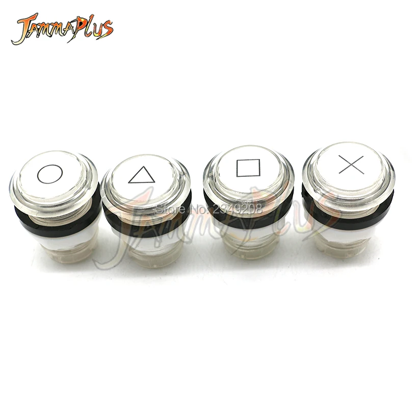 

PS/3 Game Button 33mm Round Arcade Button 12V Illuminated Push button arcade clear Push Button With Micro Switch led blub