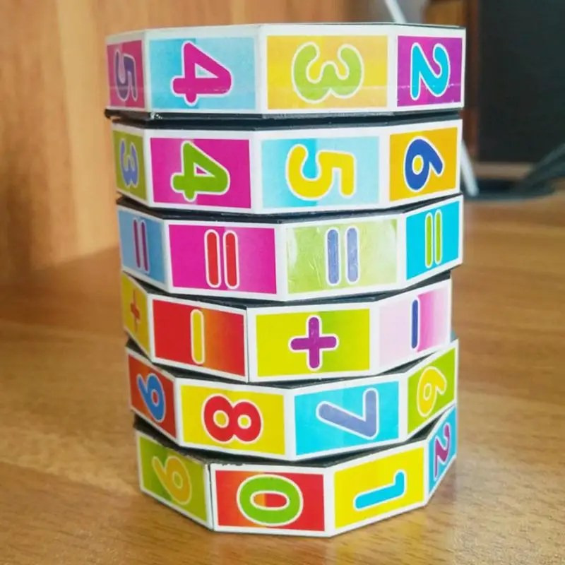 

Funny Colorful Cylindrical Number Toy Plastic Fun Counting Block Children Early Education Learning Tools Intelligence Sticks Toy
