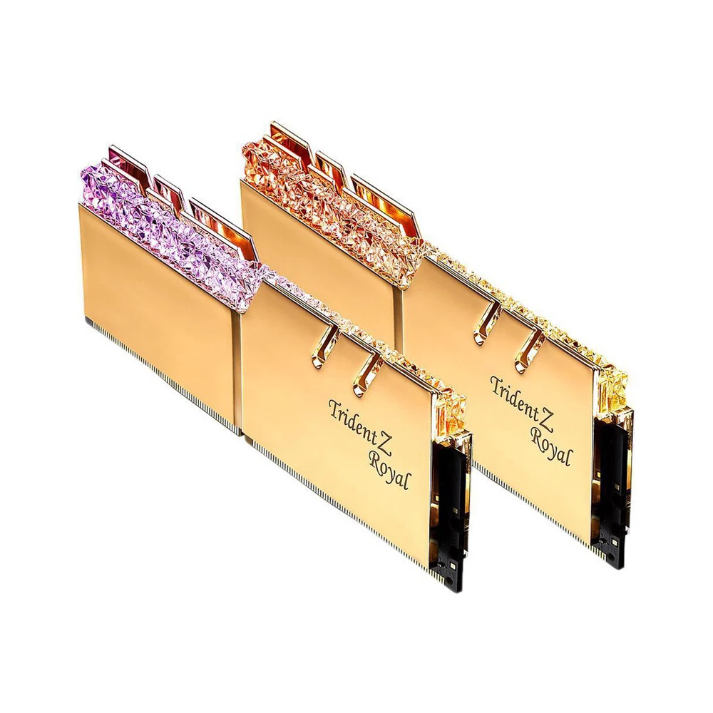 G. SKILL Trident Z Royal Series высококлассная RGB производительность DDR4 память 16G(8Gx2) 3600MHz(F4-3600C18D-16GTRG) золотистый