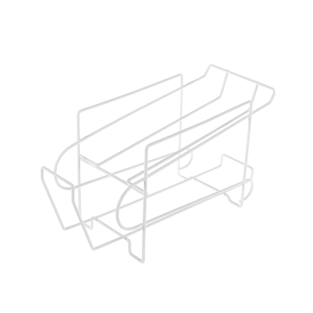 

1PC Practical Space Saving Creative Double Layer Refrigerator Can Finish Storage Rack Cola Beverage Drinks Beer Organizer
