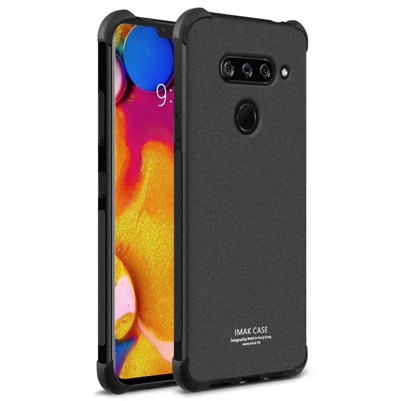 

Imak Corners Airbag Case For LG V40 ThinQ Case Shockproof Soft TPU Full Cover Matte Silicone Phone Case For LG V40 Cover Coque