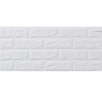 

AsyPets 10Pcs 3D Brick Grain Self-adhesive Foam Wall Sticker for Study Room