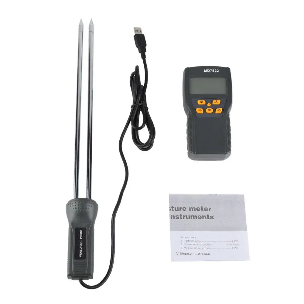 

LCD Display Digital Grain Moisture Meter Humidity Tester For Wheat Corn Paddy Foodstuff Tester Reserve Cotton Professional.