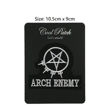 3,9" ARCH ENEMY вышитая музыкальная группа Железный на патч футболка Передача Готический аппликация тяжелый металл, рок, панк значок