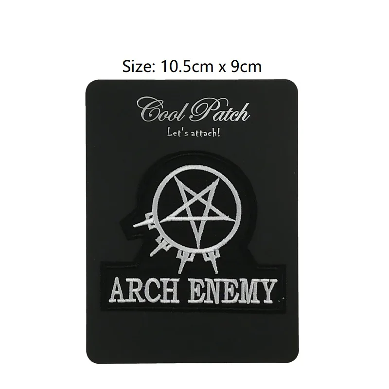 

3.93" ARCH ENEMY Music Band EMBROIDERED IRON On Patch T shirt Transfer goth APPLIQUE Heavy Metal Rock Punk Badge
