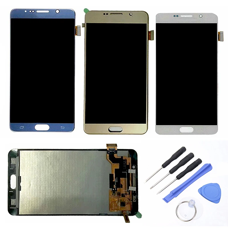 

LCD Display Touch Screen Digitizer + Tools for Samsung Galaxy Note 5 N920 LCD Touch Screen Digitizer Assembly Replacement