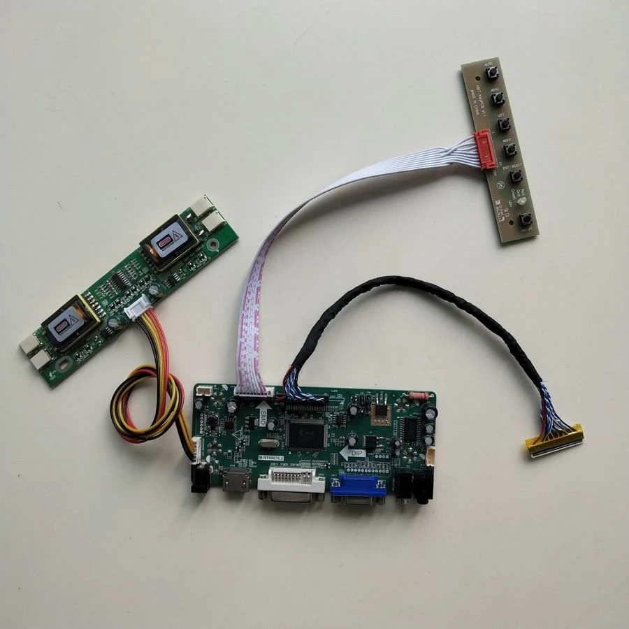 

For MT190AW01 V.5 computer LCD monitor 19" 60Hz LVDS CCFL 1440*900 4-lamp 30-pins M.NT68676 display controller driver board kit