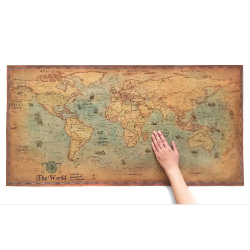 New Nautical Ocean Sea world map Retro old Art Paper Painting Home Decor Sticker Living Room Poster Cafe Antique poster New Nautical Ocean Sea world map Retro old Art Paper Painting Home Decor Sticker Living Room Poster Cafe Antique poster