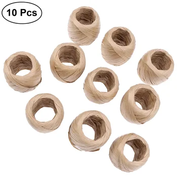 

10pcs Straw Rope Natural Decorative Solid Color Rope String for Wedding Braid Home Decor Art Design Craft DIY Making