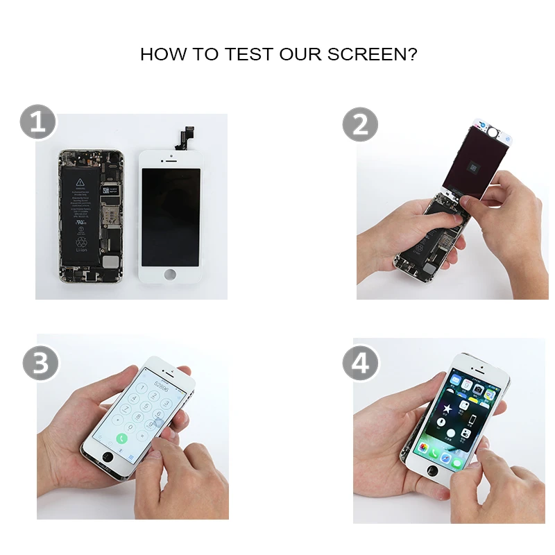 lcd touch screen iphone 6 free sample